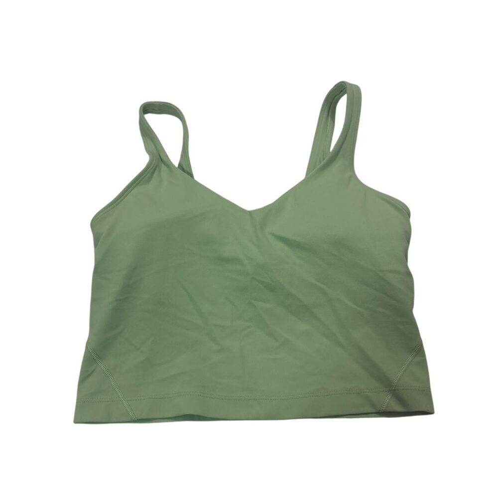 Lululemon Womenโs 4 Align Tank Top Light Green Athleisure Gym Comfy Yoga